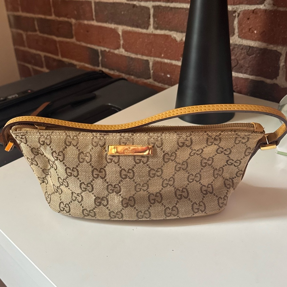 GUCCI GG canvas mini bag pouchette